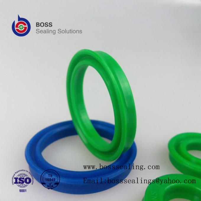 Hydraulic Rod Piston Seals Polyurethane Green Blue Yellow PU UCups