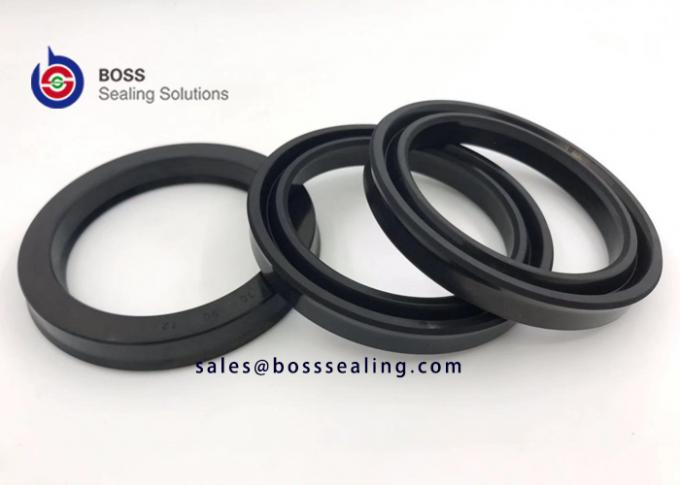NBR FKM Black 90 Shore A double lip piston rod seal USH for hydraulic and pneumatic cylinders