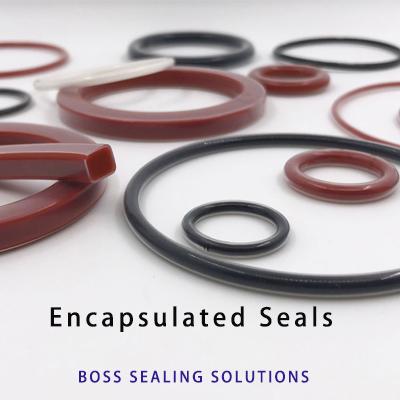 PTFE FEP PFA ENCAPSULATED RED SILICONE BROWN FPM SQUARE RECTANGLE CAMLOCK GASKETS