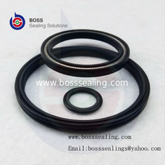 China Filled PTFE Spring Energized Lip Seal,PTFE Double Lip Oil Seal,PTFE CARBON GRAPHITE Black Seals supplier
