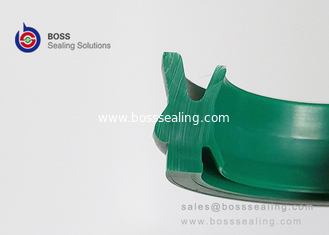 China Pneumatic rod wiper seal EU seal profile PU FKM FPM NBR material green color supplier