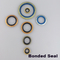 rubber metal back up ring bonded seals NBR iron dowty washer FKM FPM metal  dowty seals supplier