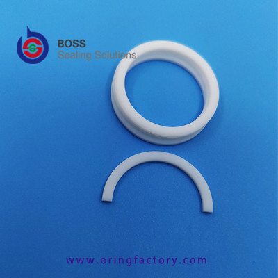 White pure virgin PTFE o ring back-up ring food grade  backup o ring machined by cnc good quality BRT