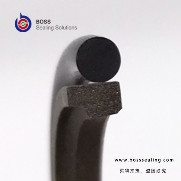 Single acting PTFE bronze rubber hydraulic cylinder rod seal BSJ
