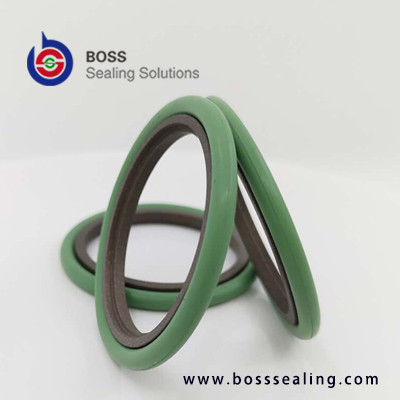 Single acting PTFE bronze rubber hydraulic cylinder rod seal BSJ