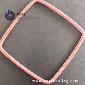 Square or rectangle round cross shape PTFE FEP silicone encapsulated o-ring gasket