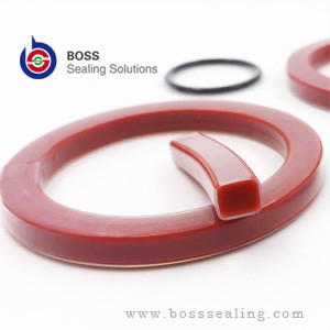 Square or rectangle round cross shape PTFE FEP silicone encapsulated o-ring gasket