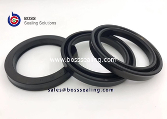 China NBR FKM Black 90 Shore A double lip piston rod seal USH for hydraulic and pneumatic cylinders supplier