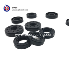 China Metal iron rubber NBR black rotary shaft seal TC oil seal double lip spring seal supplier