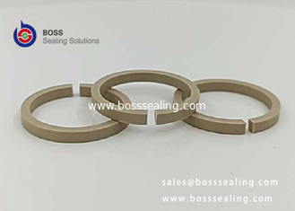 China PEEK split back up seal rings BRT straight cut natrure PEEK color supplier