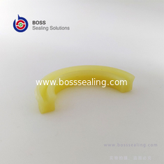 China IDI ISI hydraulic cylinder piston lip seal PU u cup seals milk off-yellow blue color supplier