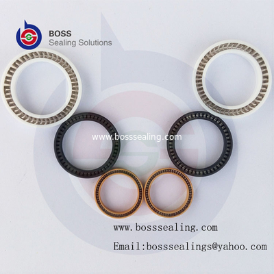 Spring Energized PTFE Seals Black White Brown Color PTFE/Carbon filled PTFE SE Seals supplier