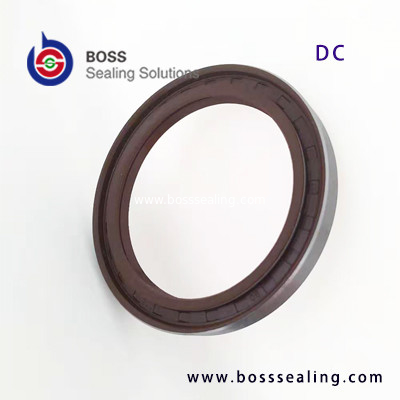 DC oil seal double spring oil seal NBR FKM/FPM rubber covered high pressure rotary shaft seals supplier