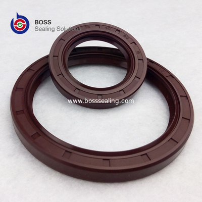 Brown color FKM FPM metal framework double lip oil seal TC profile supplier