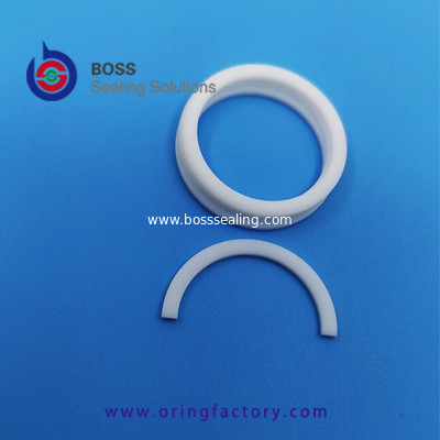 White pure virgin PTFE o ring back-up ring food grade  backup o ring machined by cnc good quality BRT supplier