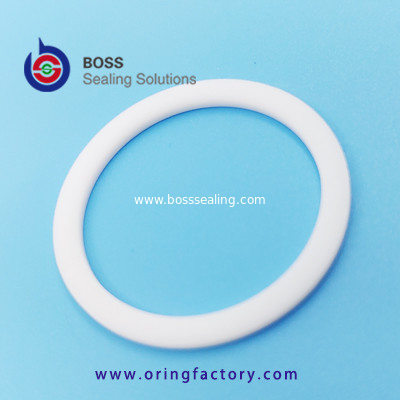 White pure virgin PTFE o ring back-up ring food grade  backup o ring machined by cnc good quality BRT supplier