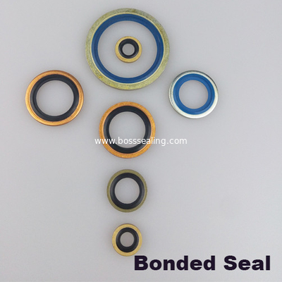 rubber metal back up ring bonded seals NBR iron dowty washer FKM FPM metal  dowty seals supplier